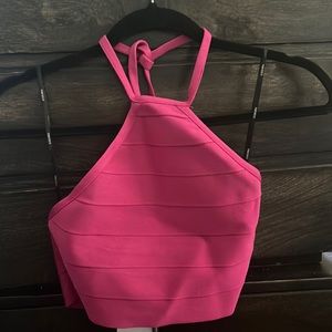 Pink halter top size small